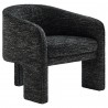 Modway Greer Boucle Fabric Upholstered Accent Armchair Black