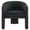 Modway Greer Boucle Fabric Upholstered Accent Armchair Black Front