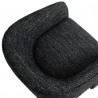 Modway Greer Boucle Fabric Upholstered Accent Armchair Black Top