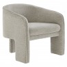 Modway Greer Boucle Fabric Upholstered Accent Armchair White