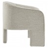 Modway Greer Boucle Fabric Upholstered Accent Armchair White Side
