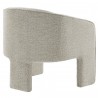 Modway Greer Boucle Fabric Upholstered Accent Armchair White Back