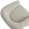 Modway Greer Boucle Fabric Upholstered Accent Armchair White Top
