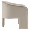 Modway Greer Performance Velvet Upholstered Accent Armchair White Side