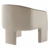 Modway Greer Performance Velvet Upholstered Accent Armchair White Back