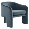 Modway Greer Performance Velvet Upholstered Accent Armchair Blue