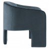 Modway Greer Performance Velvet Upholstered Accent Armchair Blue Side