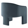 Modway Greer Performance Velvet Upholstered Accent Armchair Blue Back