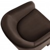 Modway Greer Performance Velvet Upholstered Accent Armchair Brown Top
