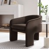 Modway Greer Performance Velvet Upholstered Accent Armchair Brown