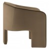 Modway Greer Performance Velvet Upholstered Accent Armchair Gray Side