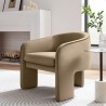 Modway Greer Performance Velvet Upholstered Accent Armchair Gray