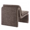 Modway Dune Boucle Upholstered Armless Accent Chair Antique Back