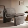 Modway Dune Boucle Upholstered Armless Accent Chair Antique