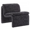 Modway Dune Boucle Upholstered Armless Accent Chair Charcoal