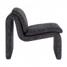 Modway Dune Boucle Upholstered Armless Accent Chair Charcoal