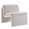 Modway Dune Boucle Upholstered Armless Accent Chair Yellow