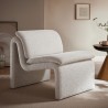 Modway Dune Boucle Upholstered Armless Accent Chair Yellow