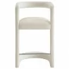 Modway Winslow Performance Velvet Counter Stool White Front - Modway Winslow Performance Velvet Counter Stool White Front