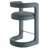 Modway Winslow Performance Velvet Counter Stool Blue Back - Modway Winslow Performance Velvet Counter Stool Blue Back