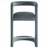 Modway Winslow Performance Velvet Counter Stool Blue Front - Modway Winslow Performance Velvet Counter Stool Blue Front