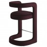 Modway Winslow Performance Velvet Counter Stool Red Back