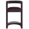 Modway Winslow Performance Velvet Counter Stool Red Front - Modway Winslow Performance Velvet Counter Stool Red Front
