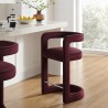 Modway Winslow Performance Velvet Counter Stool Red