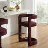 Modway Winslow Performance Velvet Counter Stool Red - Modway Winslow Performance Velvet Counter Stool Red