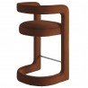 Modway Winslow Performance Velvet Counter Stool Rust Back