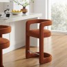 Modway Winslow Performance Velvet Counter Stool Rust