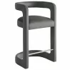 Modway Winslow Performance Velvet Counter Stool Gray - Modway Winslow Performance Velvet Counter Stool Gray