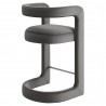 Modway Winslow Performance Velvet Counter Stool Gray Back