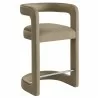 Modway Winslow Performance Velvet Counter Stool Taupe - Modway Winslow Performance Velvet Counter Stool Taupe