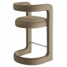 Modway Winslow Performance Velvet Counter Stool Taupe Back