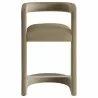 Modway Winslow Performance Velvet Counter Stool Taupe Front - Modway Winslow Performance Velvet Counter Stool Taupe Front