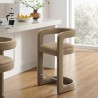 Modway Winslow Performance Velvet Counter Stool Taupe