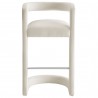 Modway Winslow Performance Velvet Bar Stool White Front