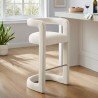 Modway Winslow Performance Velvet Bar Stool White