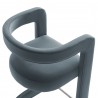 Modway Winslow Performance Velvet Bar Stool Blue Top