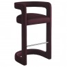 Modway Winslow Performance Velvet Bar Stool Red