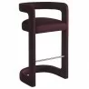 Modway Winslow Performance Velvet Bar Stool Red - Modway Winslow Performance Velvet Bar Stool Red