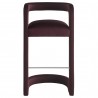 Modway Winslow Performance Velvet Bar Stool Red Front