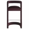 Modway Winslow Performance Velvet Bar Stool Red Front - Modway Winslow Performance Velvet Bar Stool Red Front