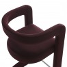 Modway Winslow Performance Velvet Bar Stool Red Top