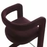 Modway Winslow Performance Velvet Bar Stool Red Top - Modway Winslow Performance Velvet Bar Stool Red Top