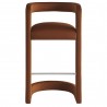 Modway Winslow Performance Velvet Bar Stool Rust Front