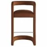 Modway Winslow Performance Velvet Bar Stool Rust Front - Modway Winslow Performance Velvet Bar Stool Rust Front
