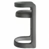 Modway Winslow Performance Velvet Bar Stool Gray Side - Modway Winslow Performance Velvet Bar Stool Gray Side