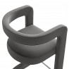 Modway Winslow Performance Velvet Bar Stool Gray Top